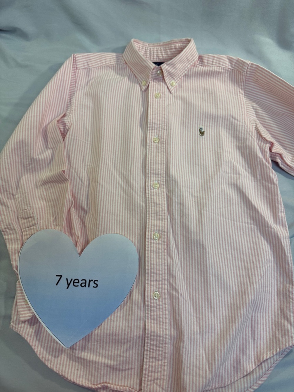 Ralph Lauren - Button down Oxford shirt with tricoloured embroidered pony